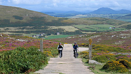 Cycling up to the Bardsey view point