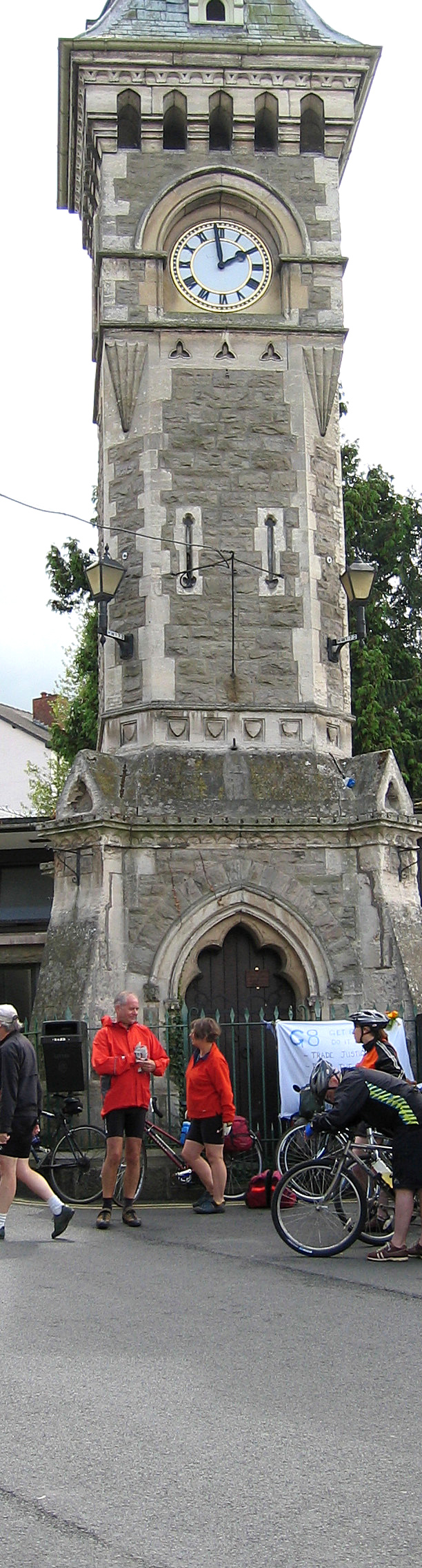 The clocktower in Hay-on-Wye