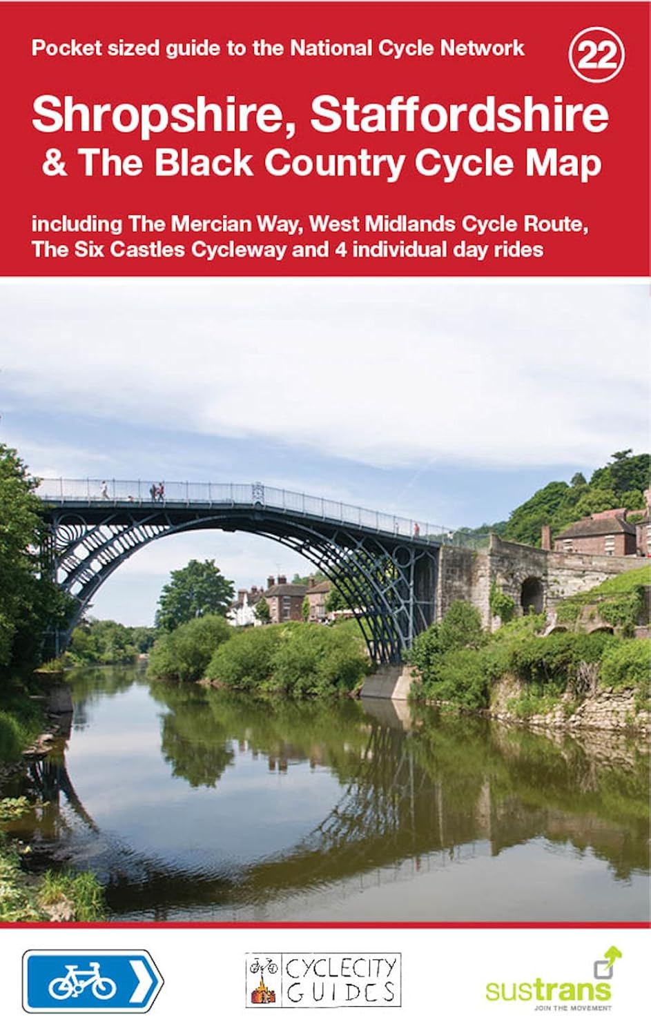 Shropshire, Staffordshire and the Black Country cycle map