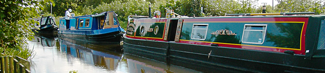 Barges in Shropshire, England