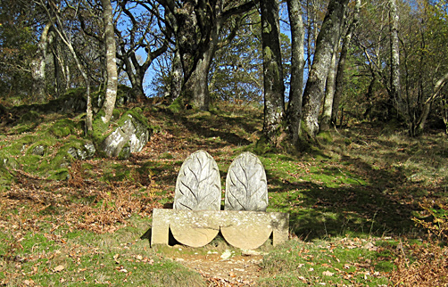 Bench on the Elan Valley Trail