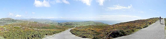 Cyclists in North Wales