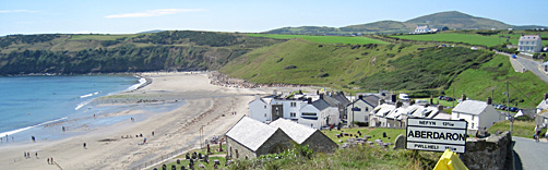 Cycling up from Aberdaron