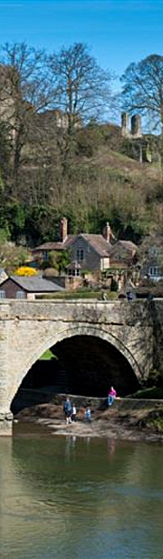 Ludlow bridge and castle