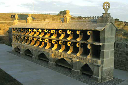 Bee shelter at Hartpury church