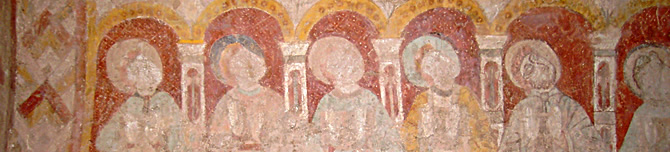Wall painting in Herefordshire church