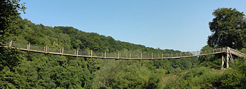 Footbride, Symonds Yat, Forest of Dean, Gloucestershire