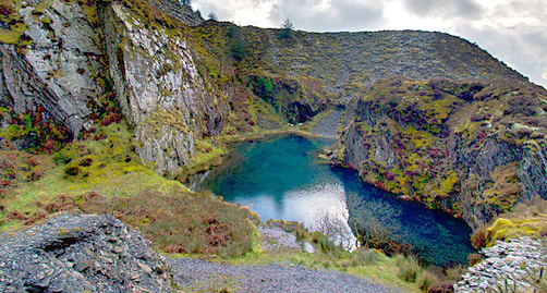 Pool in Rosebush quarries, Pembrokeshire