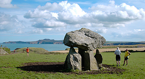 Careg Sampson burial chamber, Pembrokeshire